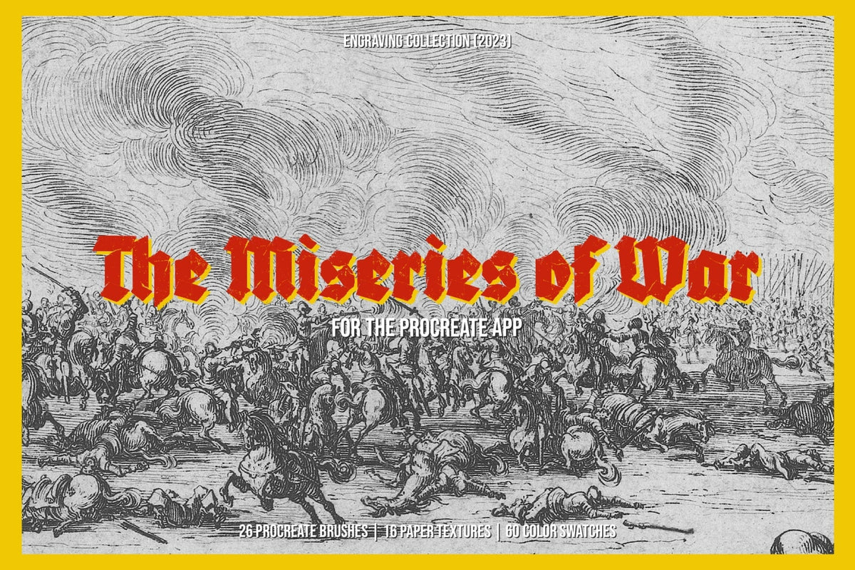 The Miseries of War Procreate Kit