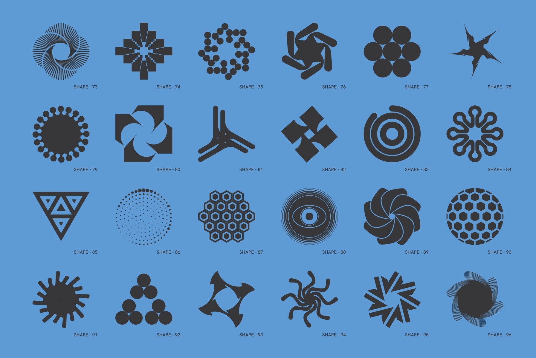 120 Abstract Geometric Shapes - Part 2