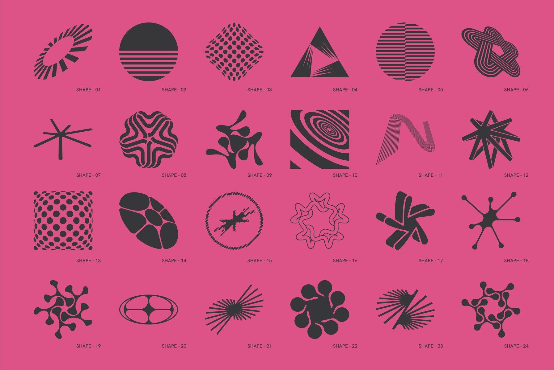 120 Abstract Geometric Shapes - Part 5