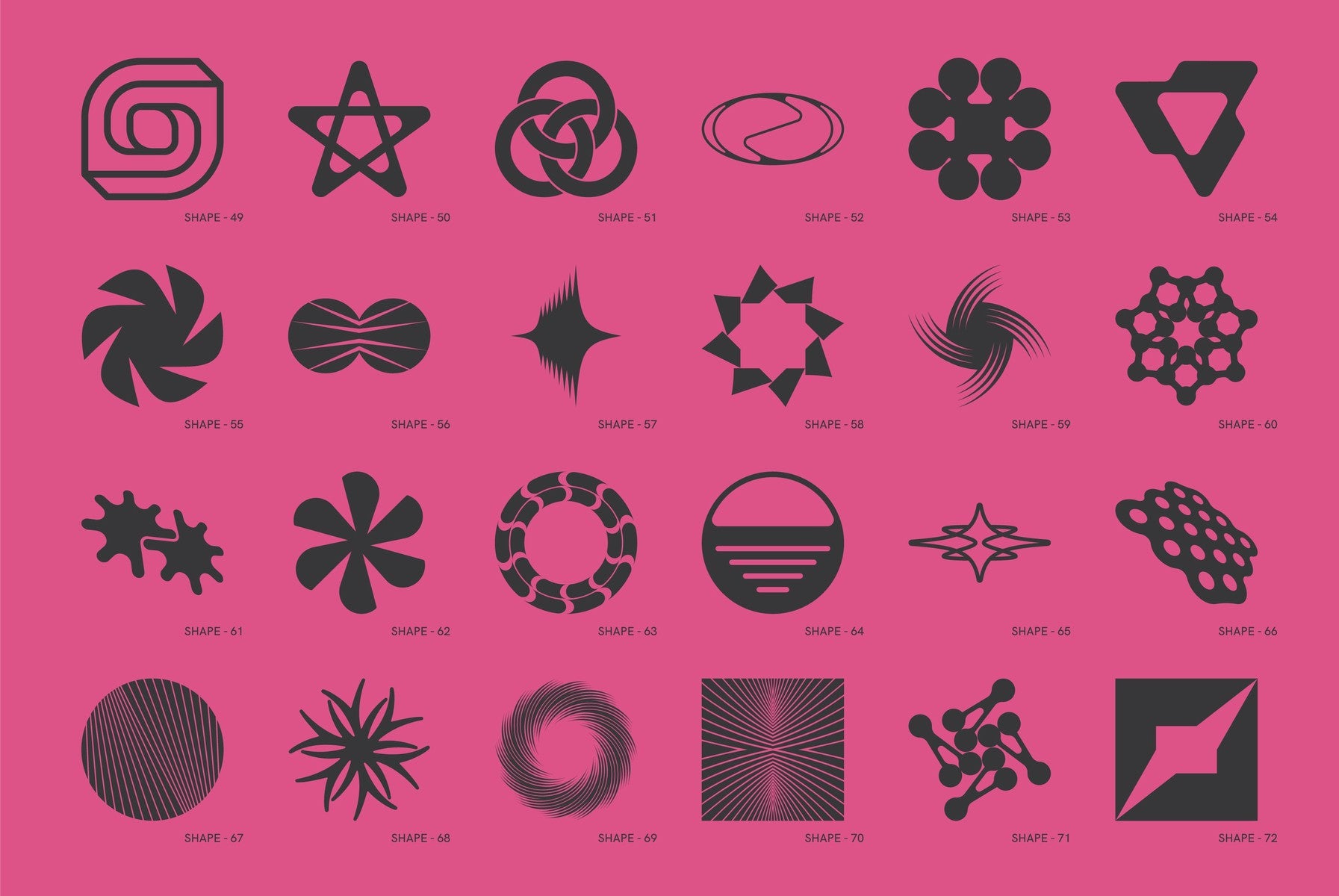 120 Abstract Geometric Shapes - Part 5