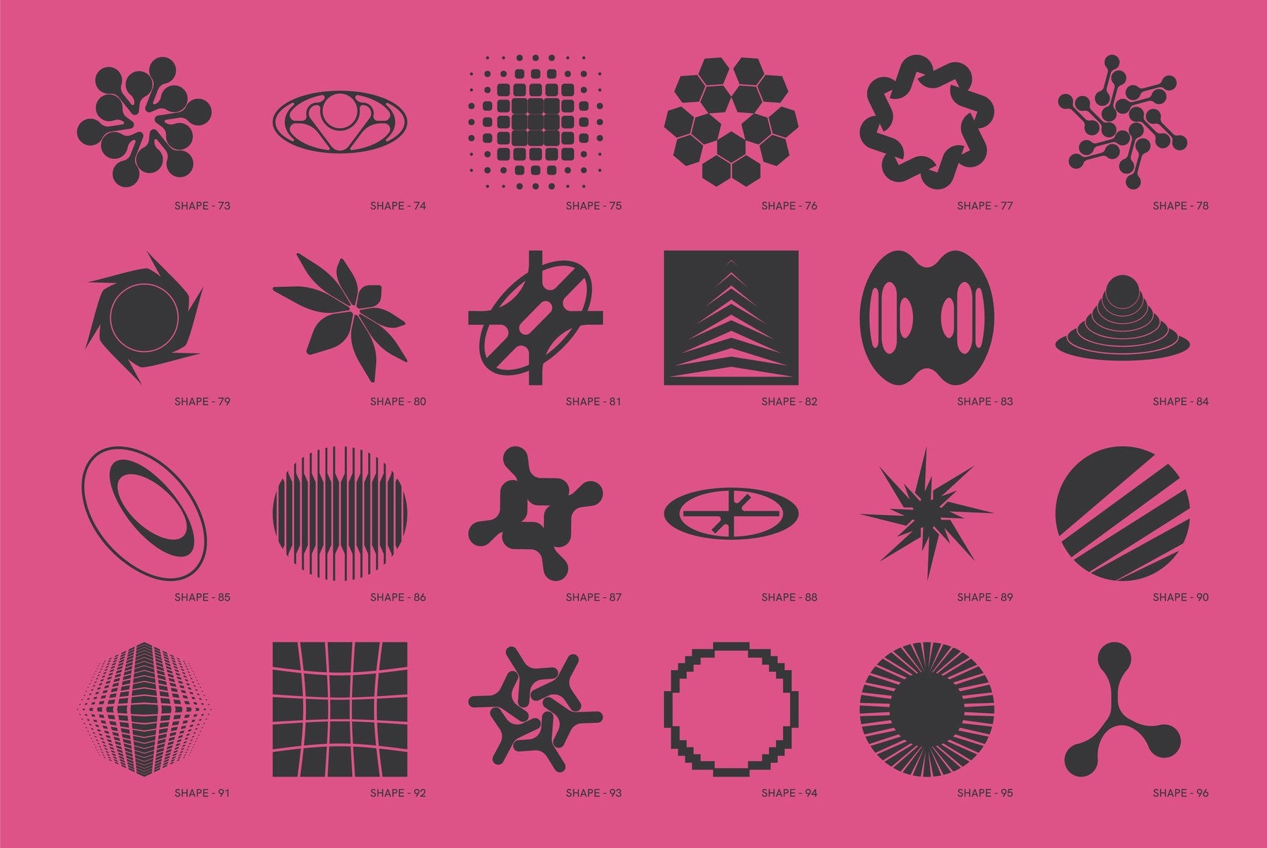 120 Abstract Geometric Shapes - Part 5