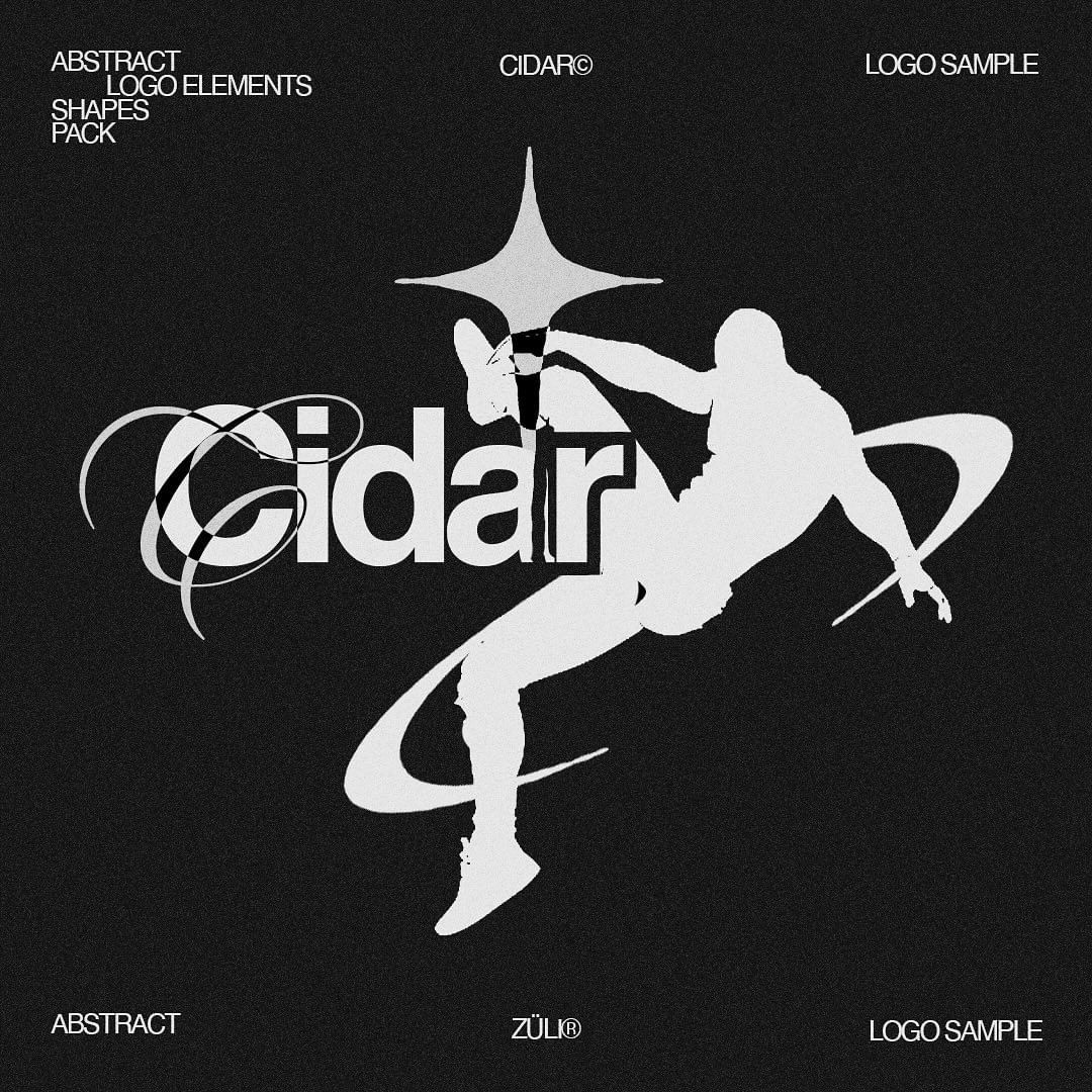 130 Abstract Logo Elements Shapes Pack