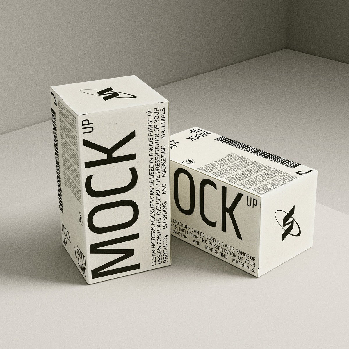 2 Cosmetic Boxes Mockup