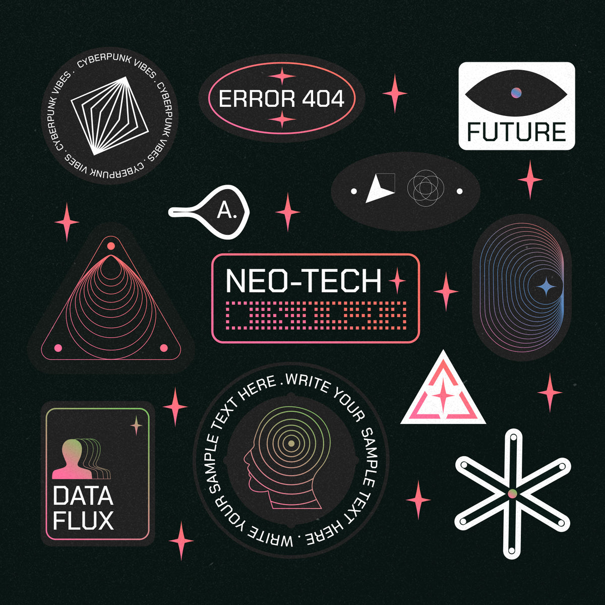 20 Y2K Badge Stickers - Parisa-Artstudio 3.jpg
