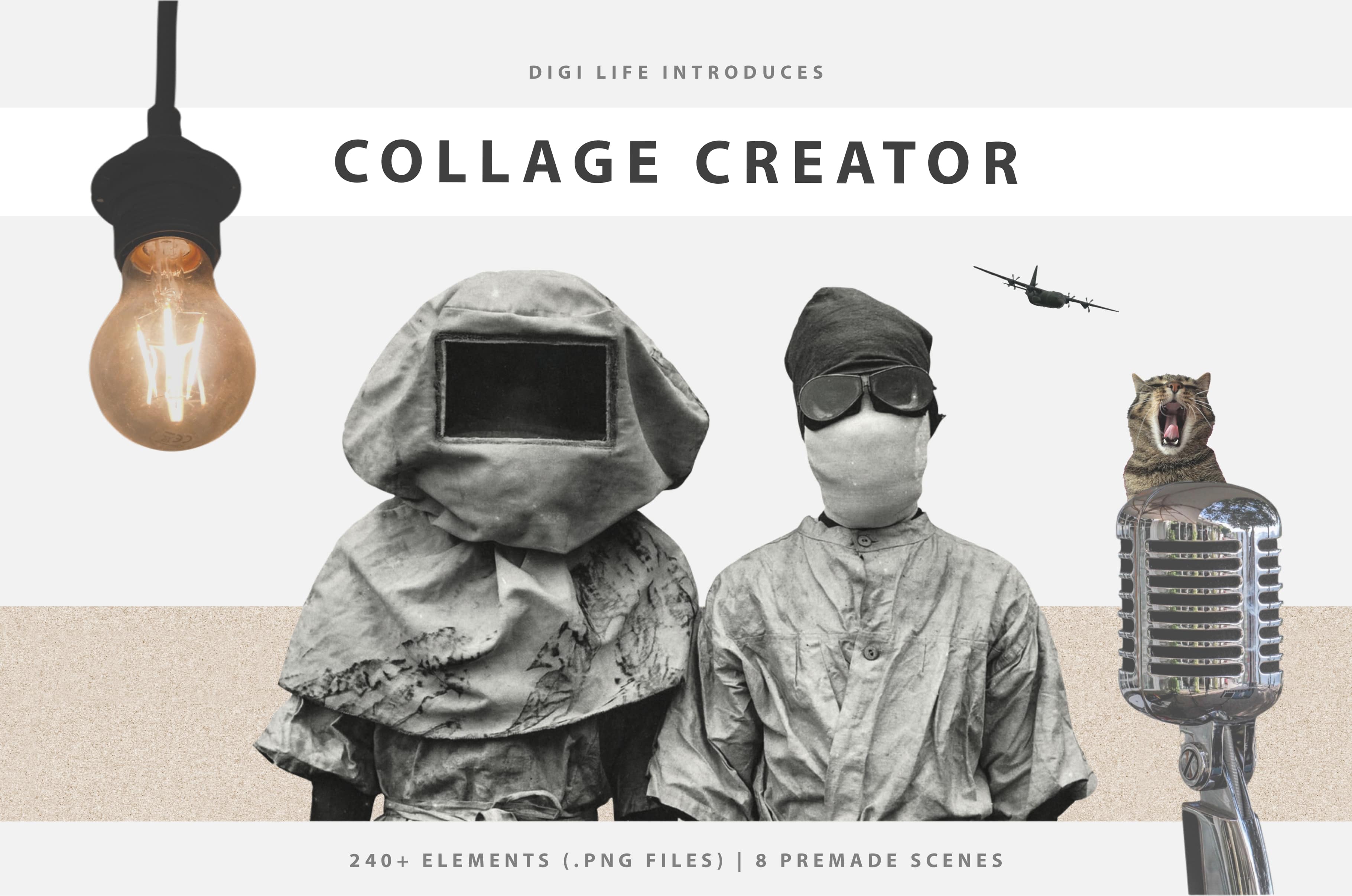 250+ Elements - Collage Creator Pack