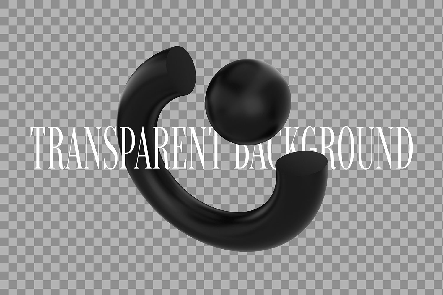 3D Black Shapes