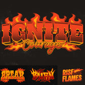 3D Fire Flame Text Effect