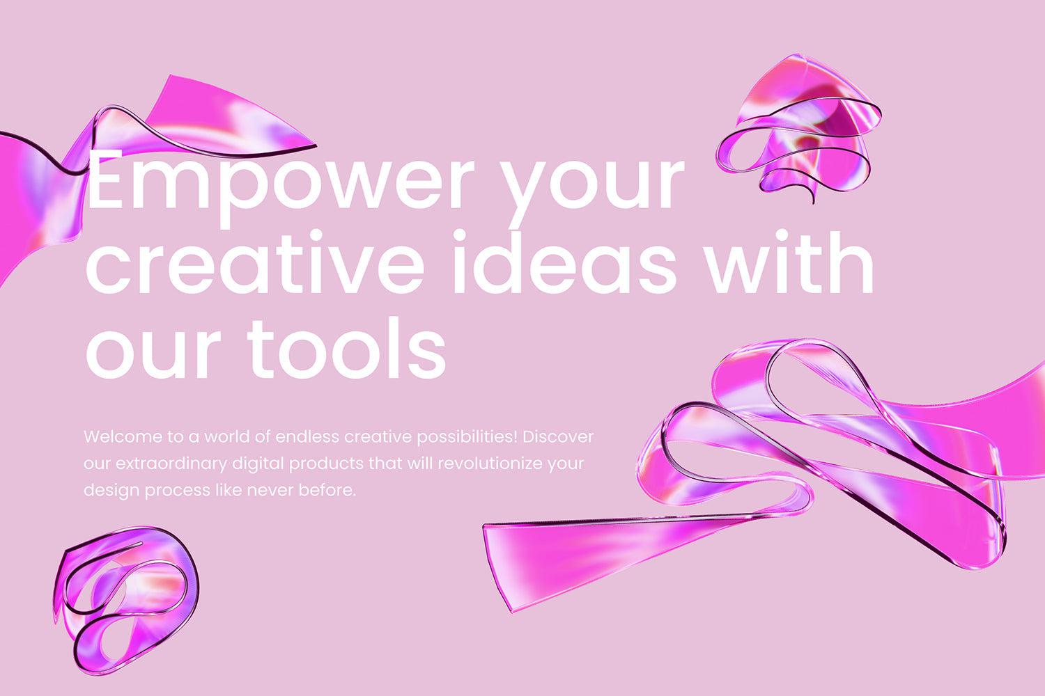 3D Ribbon Glass Collection