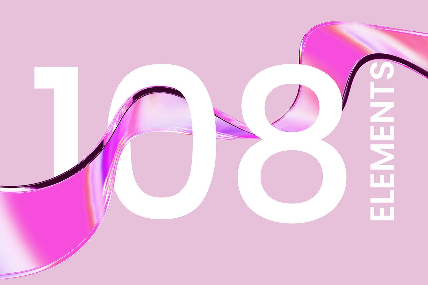 3D Ribbon Glass Collection