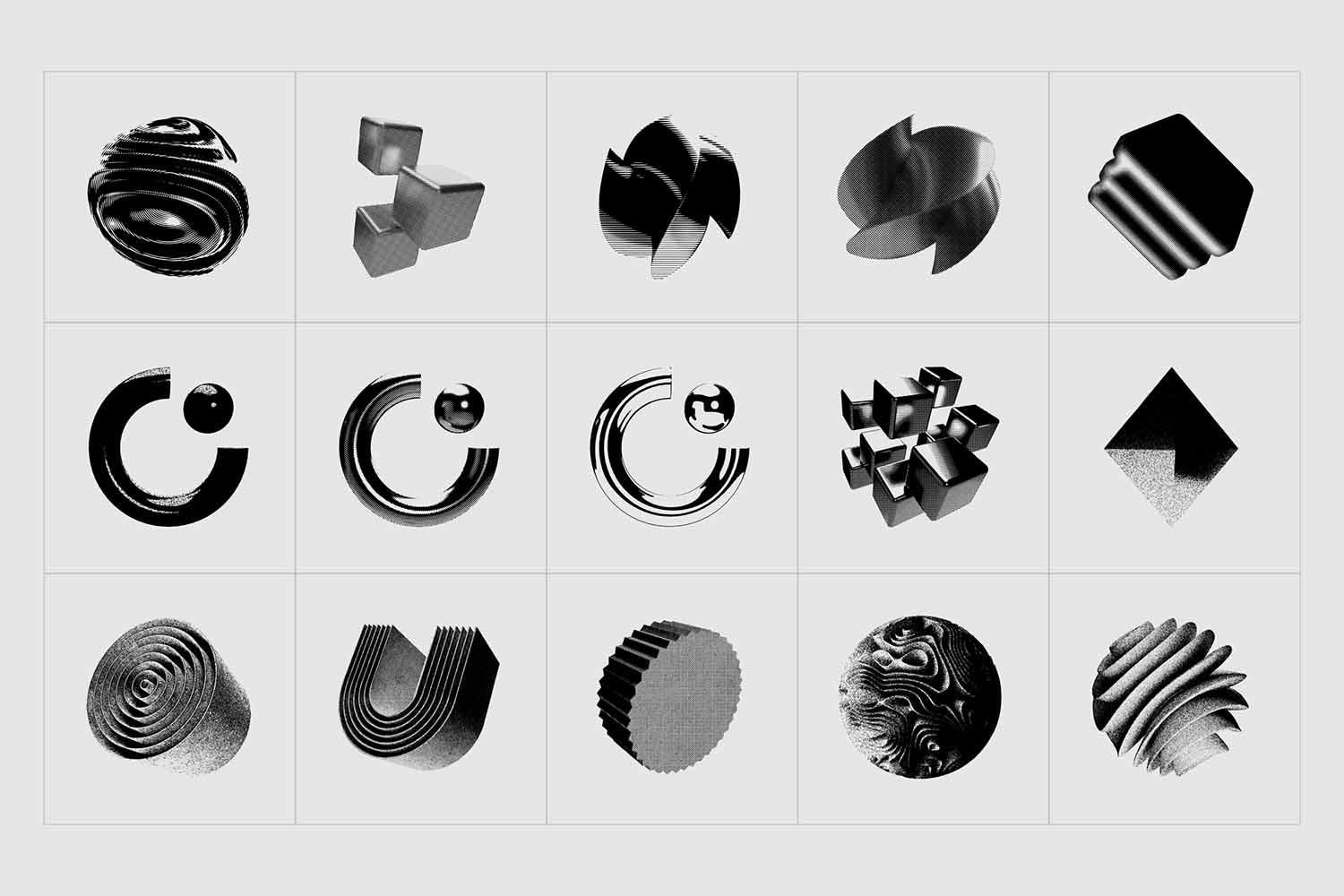3D V3CTORS - 60 Vector Shapes