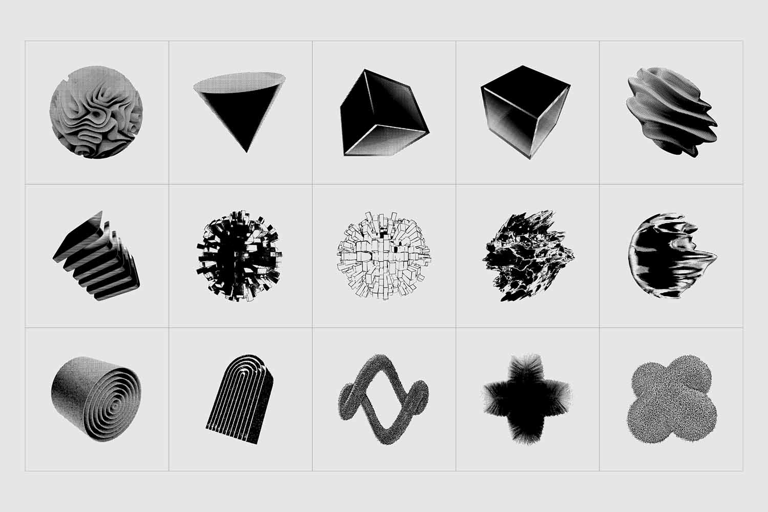 3D V3CTORS - 60 Vector Shapes