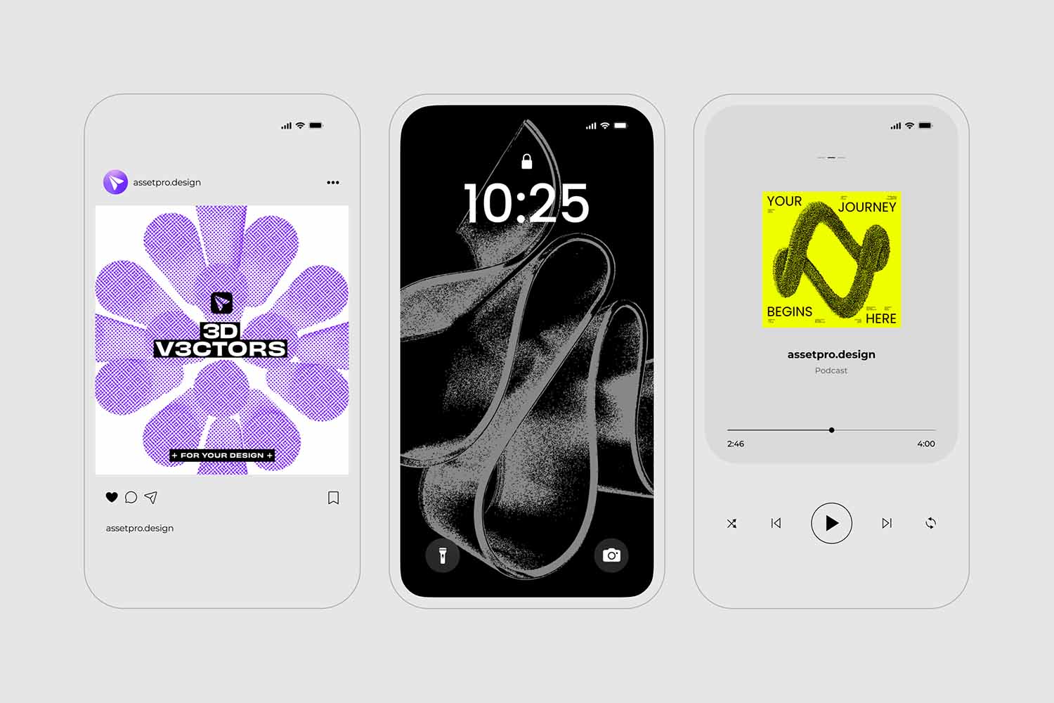 3D V3CTORS - 60 Vector Shapes