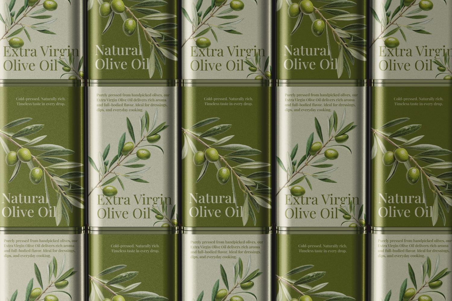 3L Tin Can Oil Mockups
