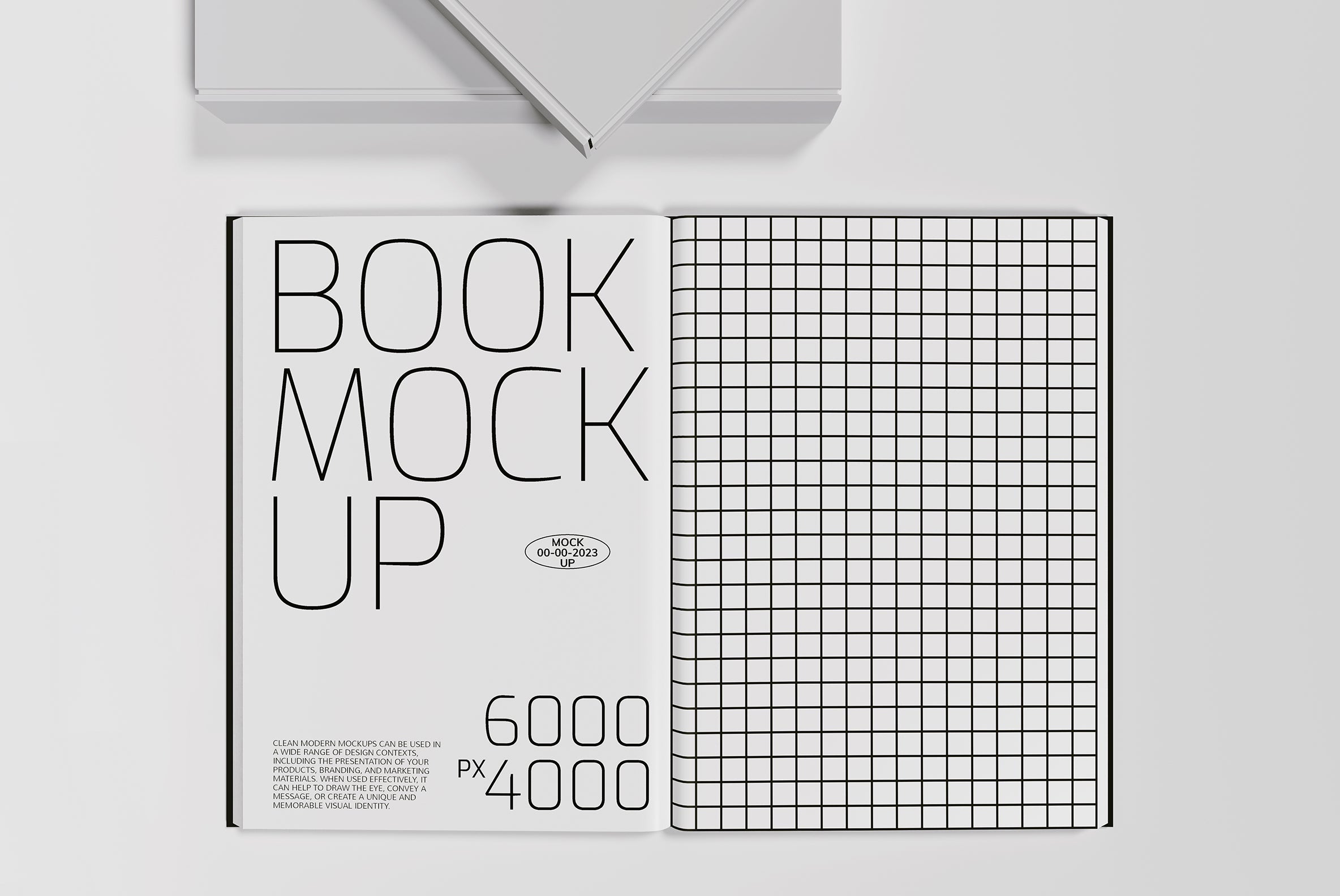 4 Book Mockups Set