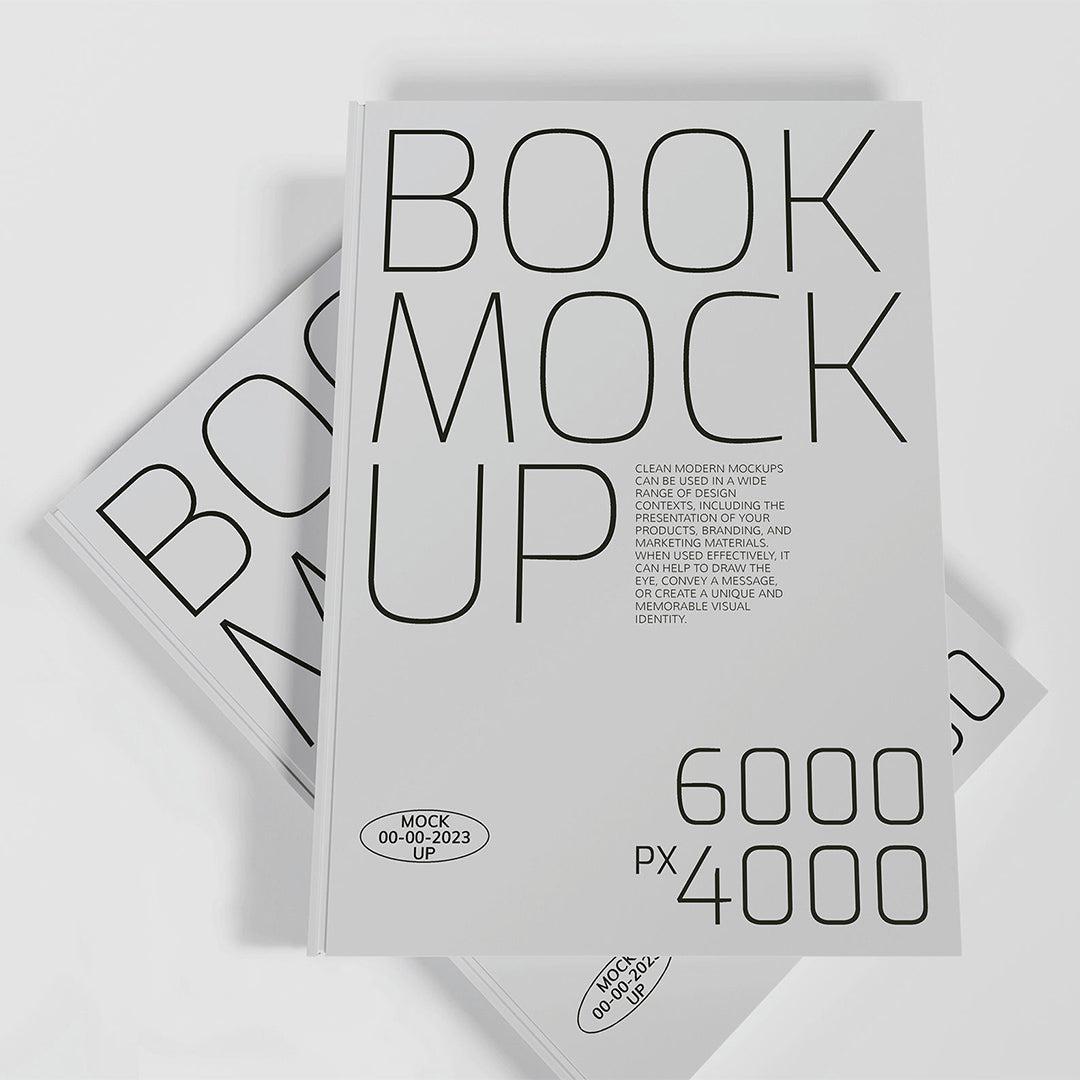 4 Book Mockups Set