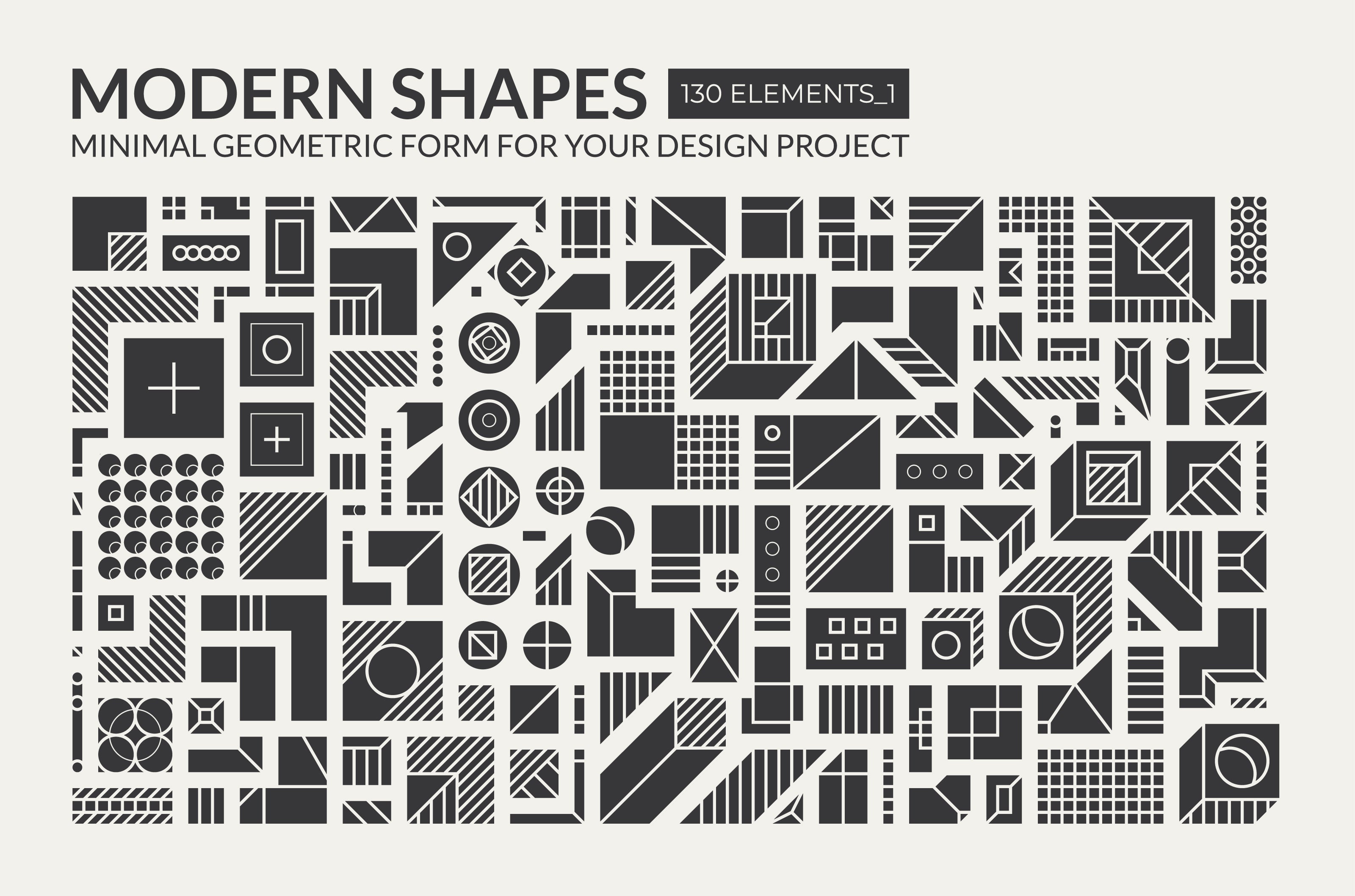 650 Minimal Geometric Shapes