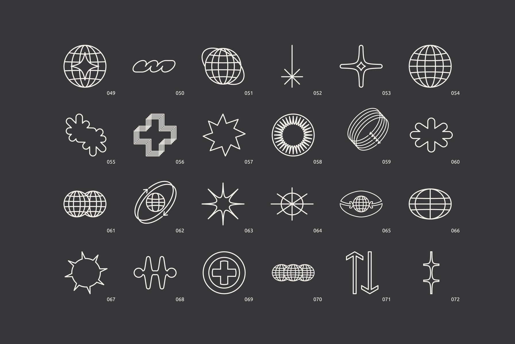 96 Linear Vector Shapes - Part 1