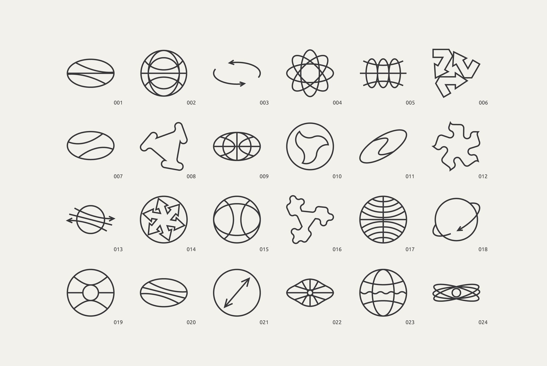96 Linear Vector Shapes - Part 2