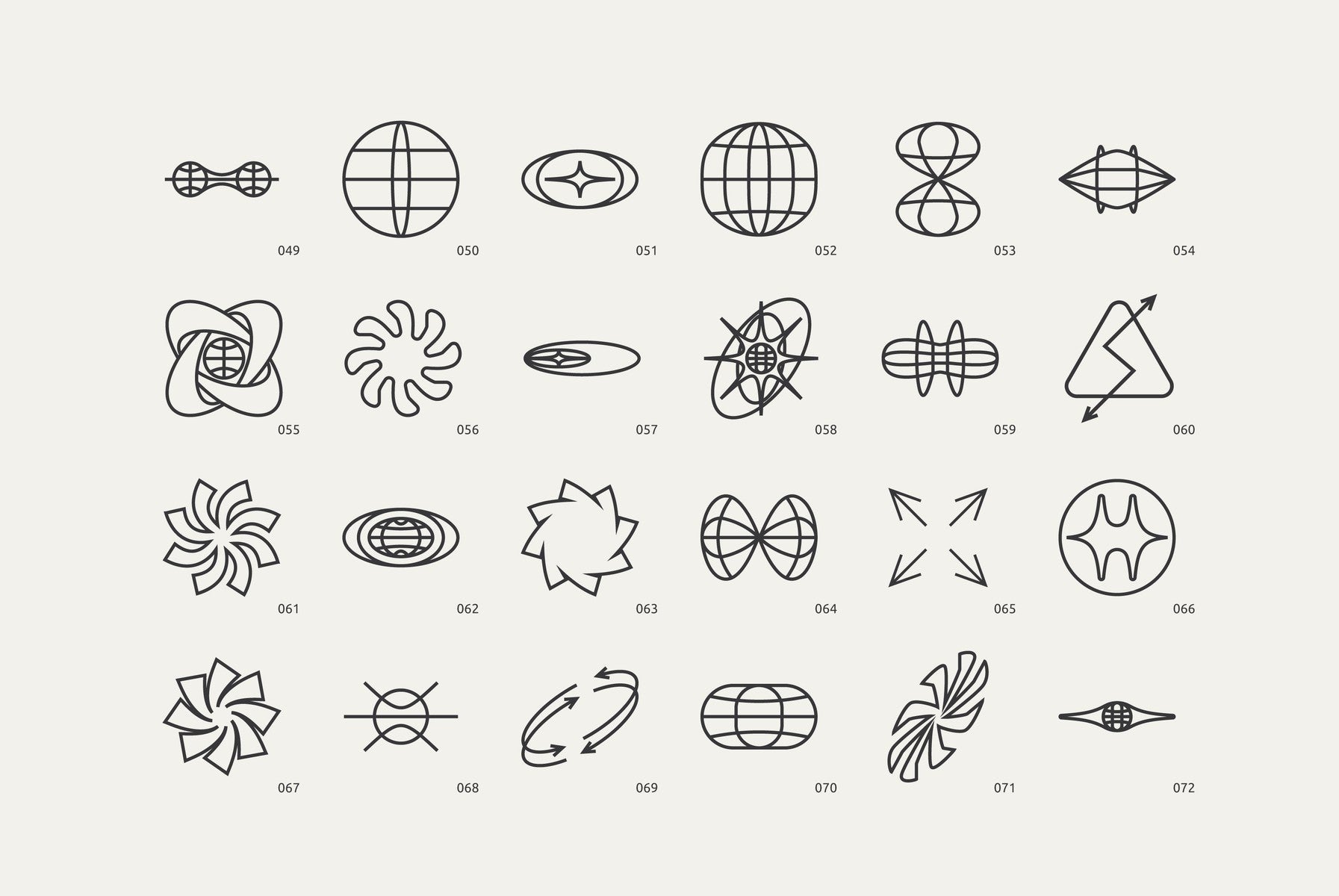 96 Linear Vector Shapes - Part 2