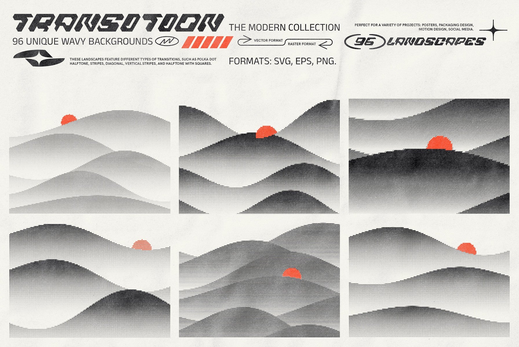 96 Wavy Transition landscapes