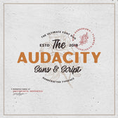 Audacity - Font Duo (+EXTRAS)