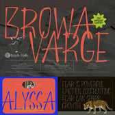 BROWA VARGE — Raw Organic Font