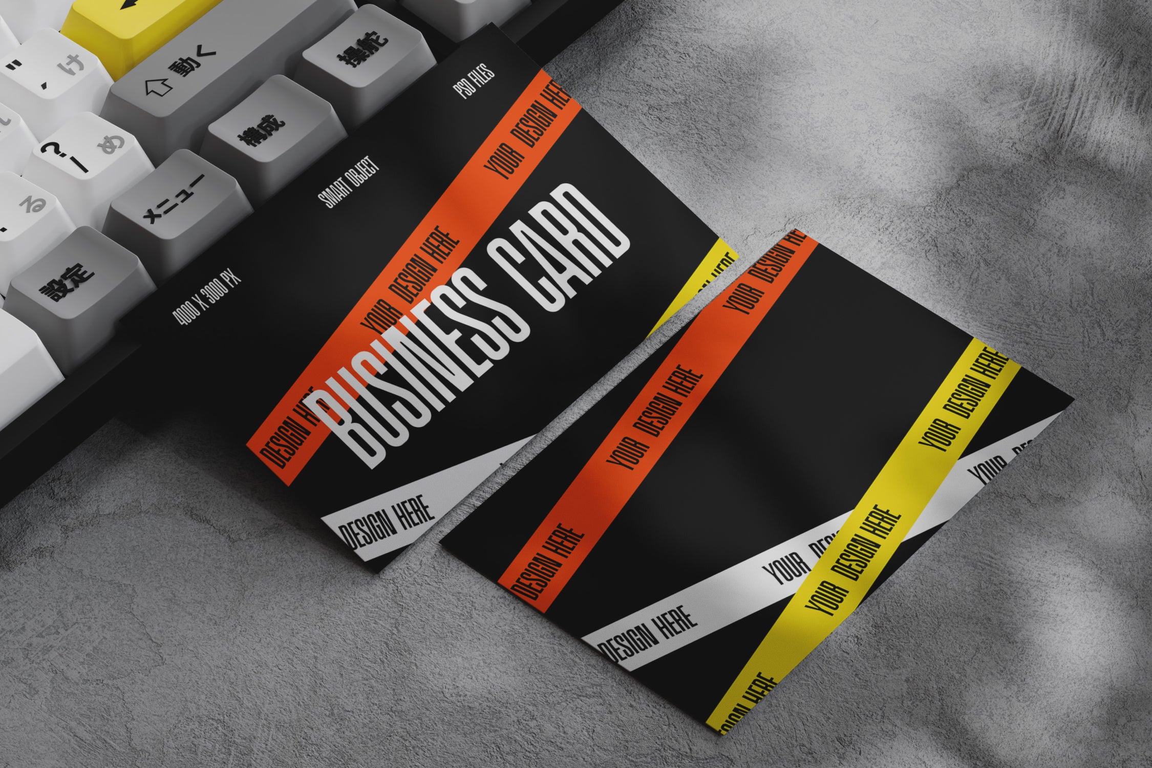 Business Card on Keyboard Mockup - Afterimagine 3.jpg