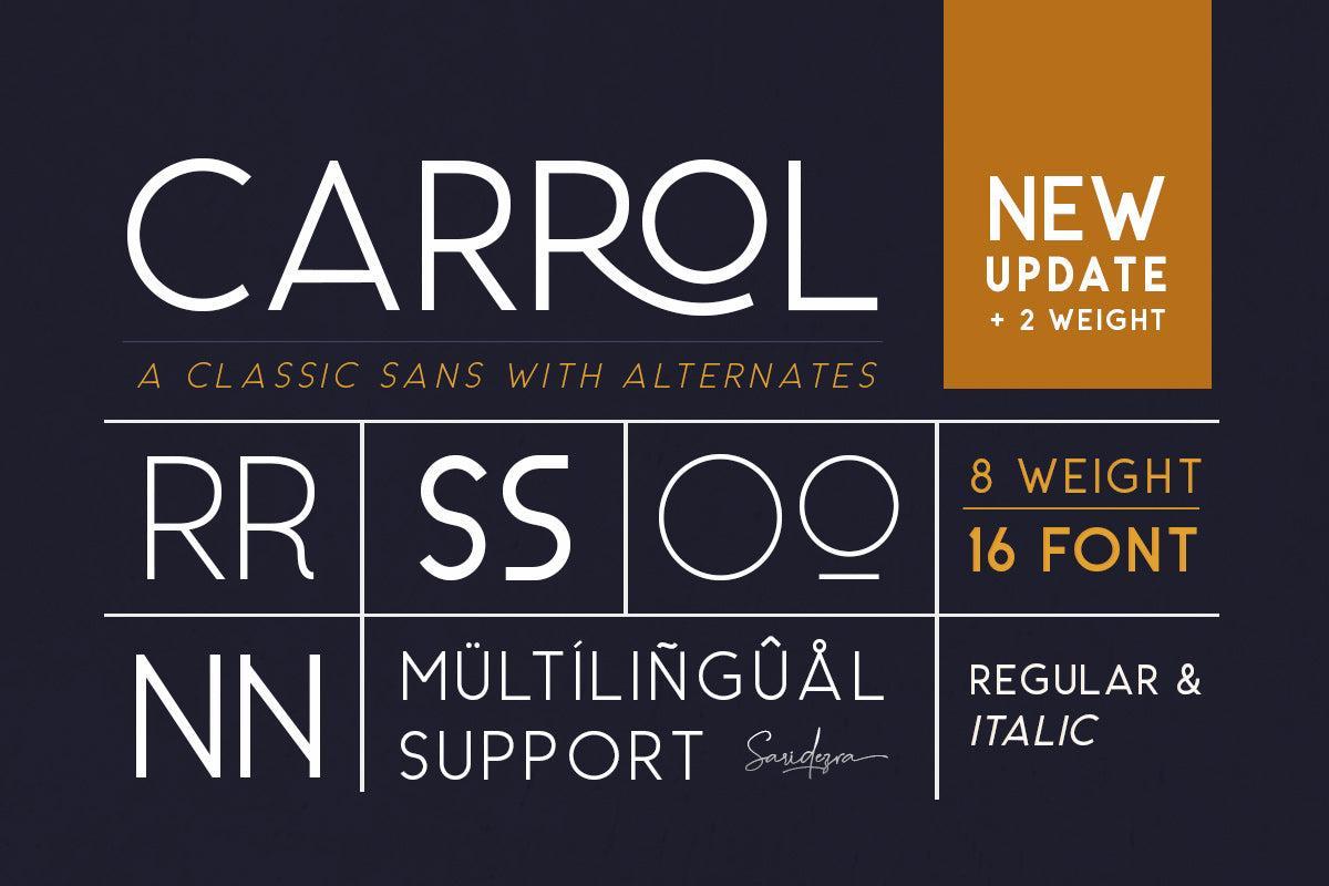 Carrol Sans (16 Fonts) - 50% OFF! - Sarid Ezra 2.jpg