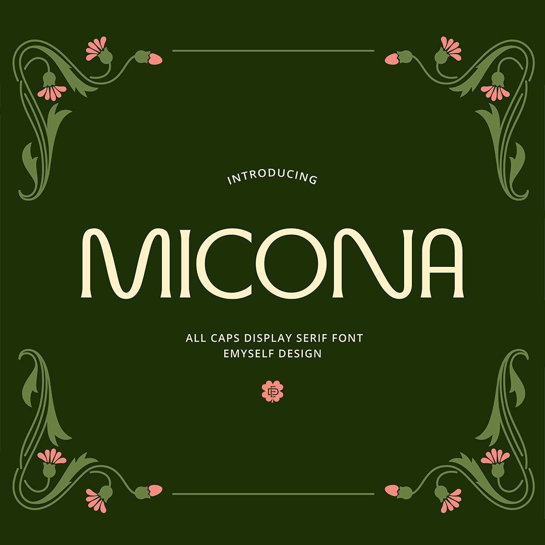 ED Micona - Display Serif Font - Emyself Design 1.jpg
