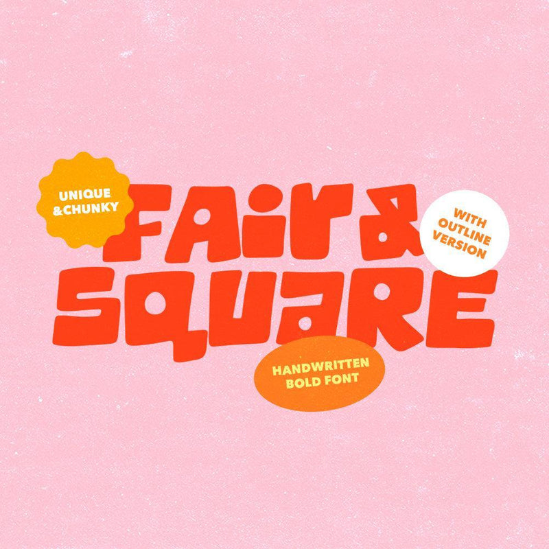 Fair Square - Chunky Bold Font