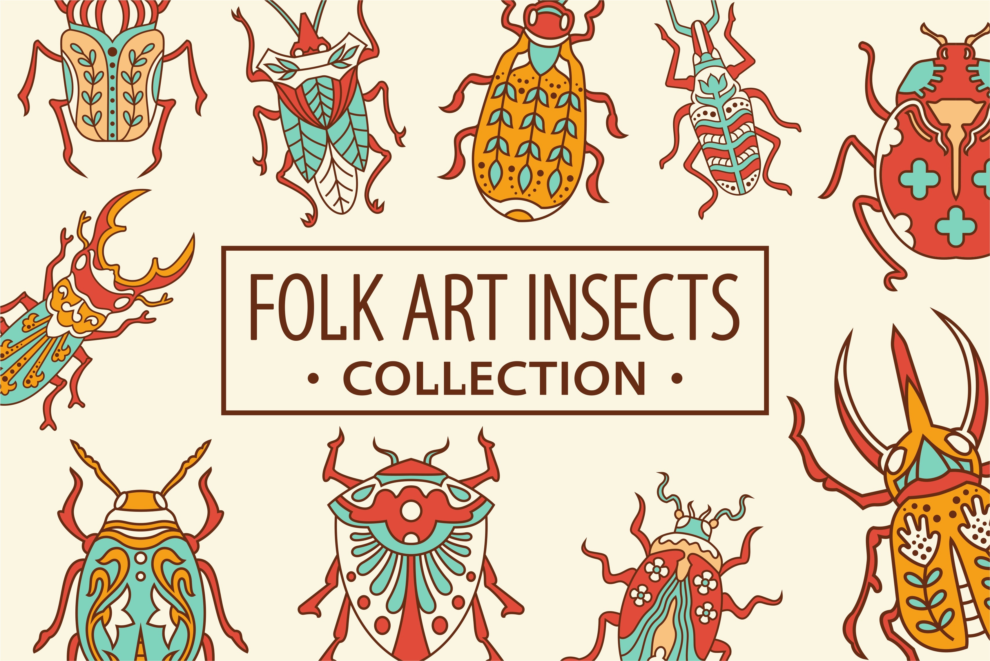 Folk Art Insect Illustrations - Skilline Supply Co 1.jpg