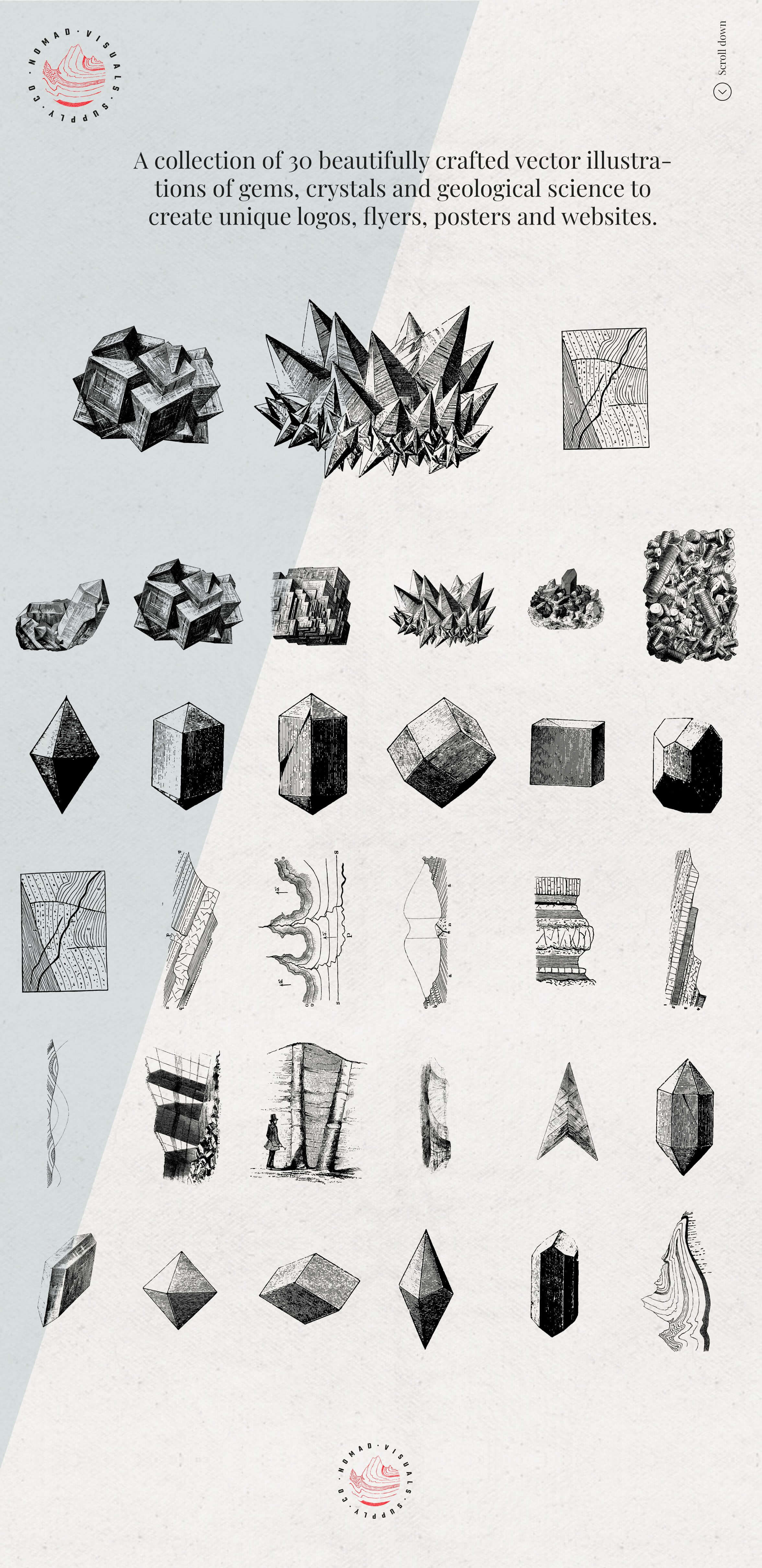 Gems Stones Geology Illustrations - Nomad Visuals 2.jpg