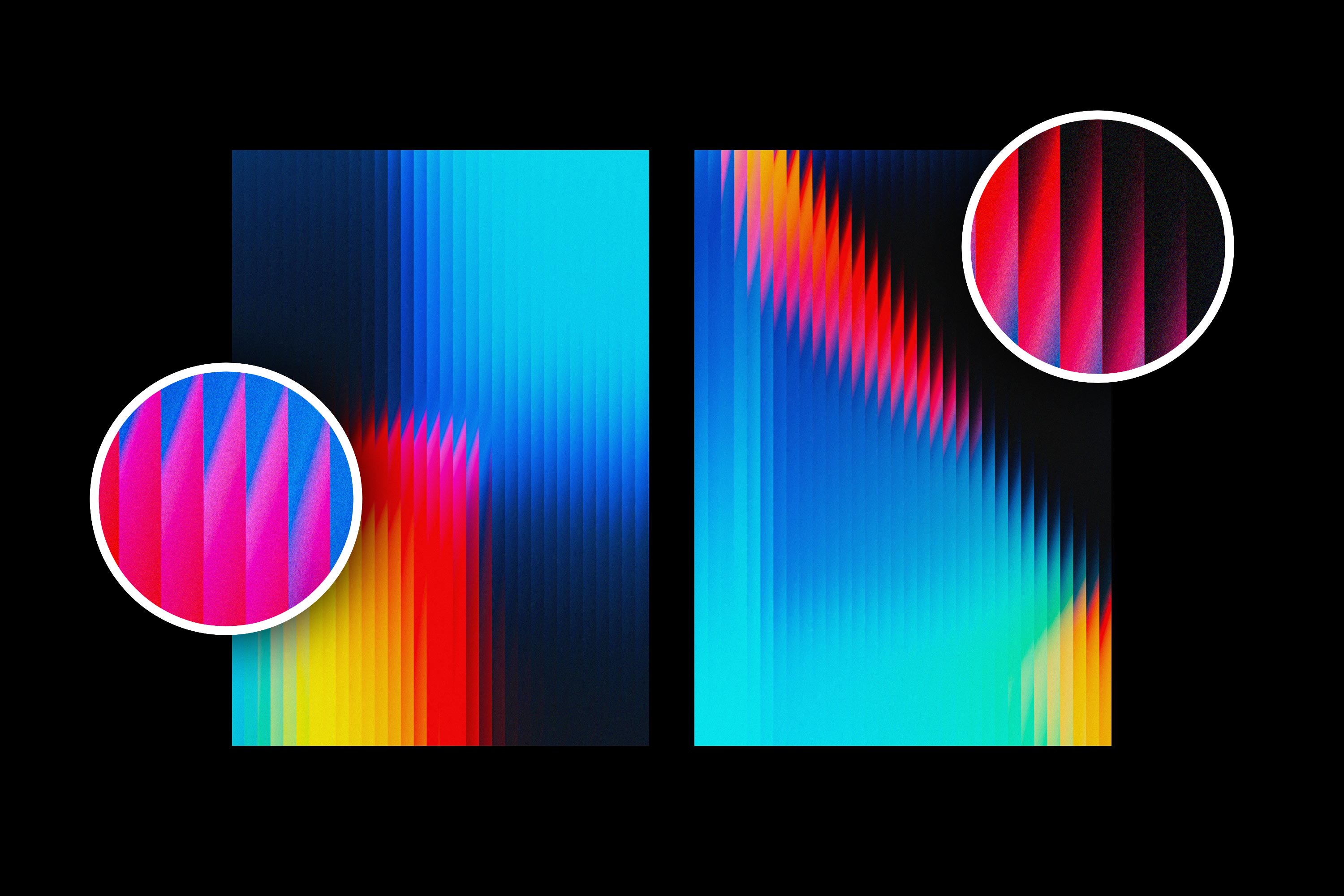 Horizontal Slatted Glass Backgrounds
