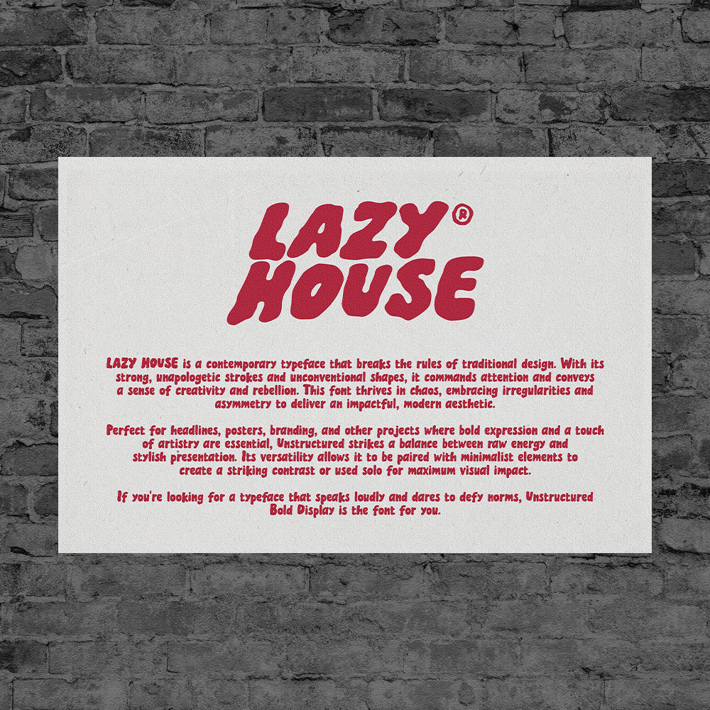 LazyHouse - Bold Display Font - Typeparties 7.png