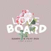 Love Board - Handmade Font