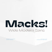 Macks - Wide Modern Sans
