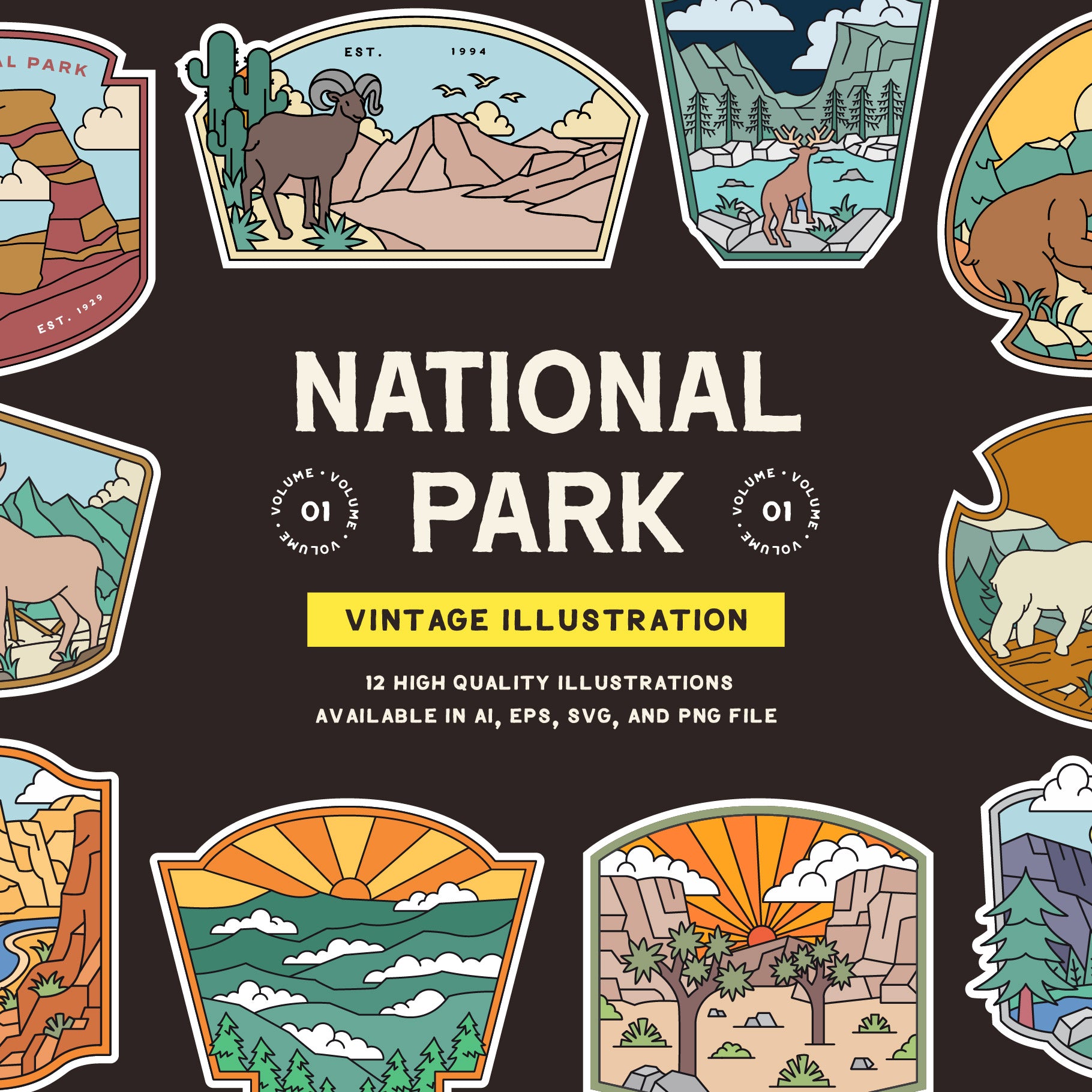 National Park Illustration Vol. 01 - Skilline Supply Co 10.jpg