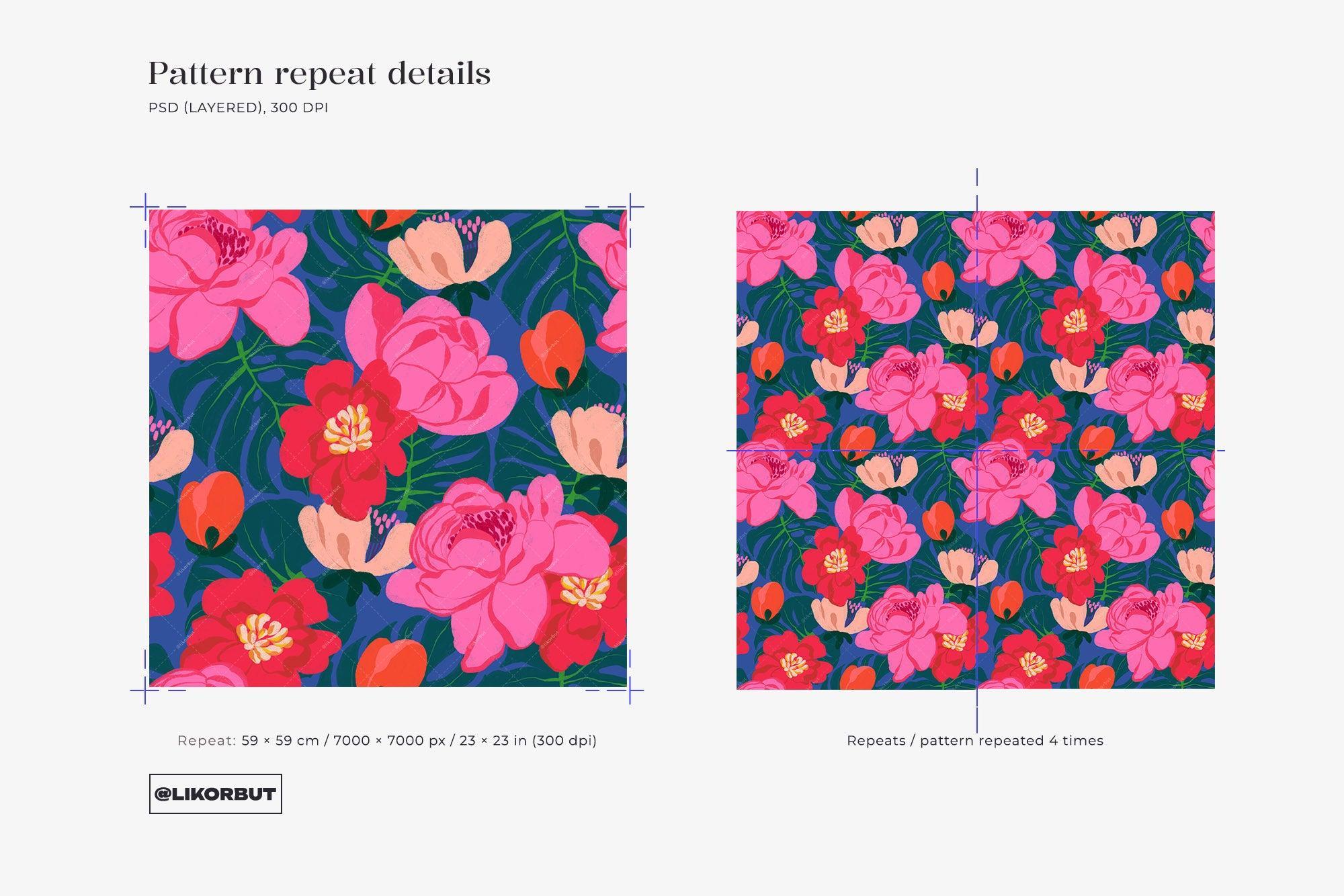 PINK Bold Bloom Abstract Flower Pattern - likorbut 3.jpg