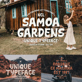 SAMOA GARDENS — Retro Font
