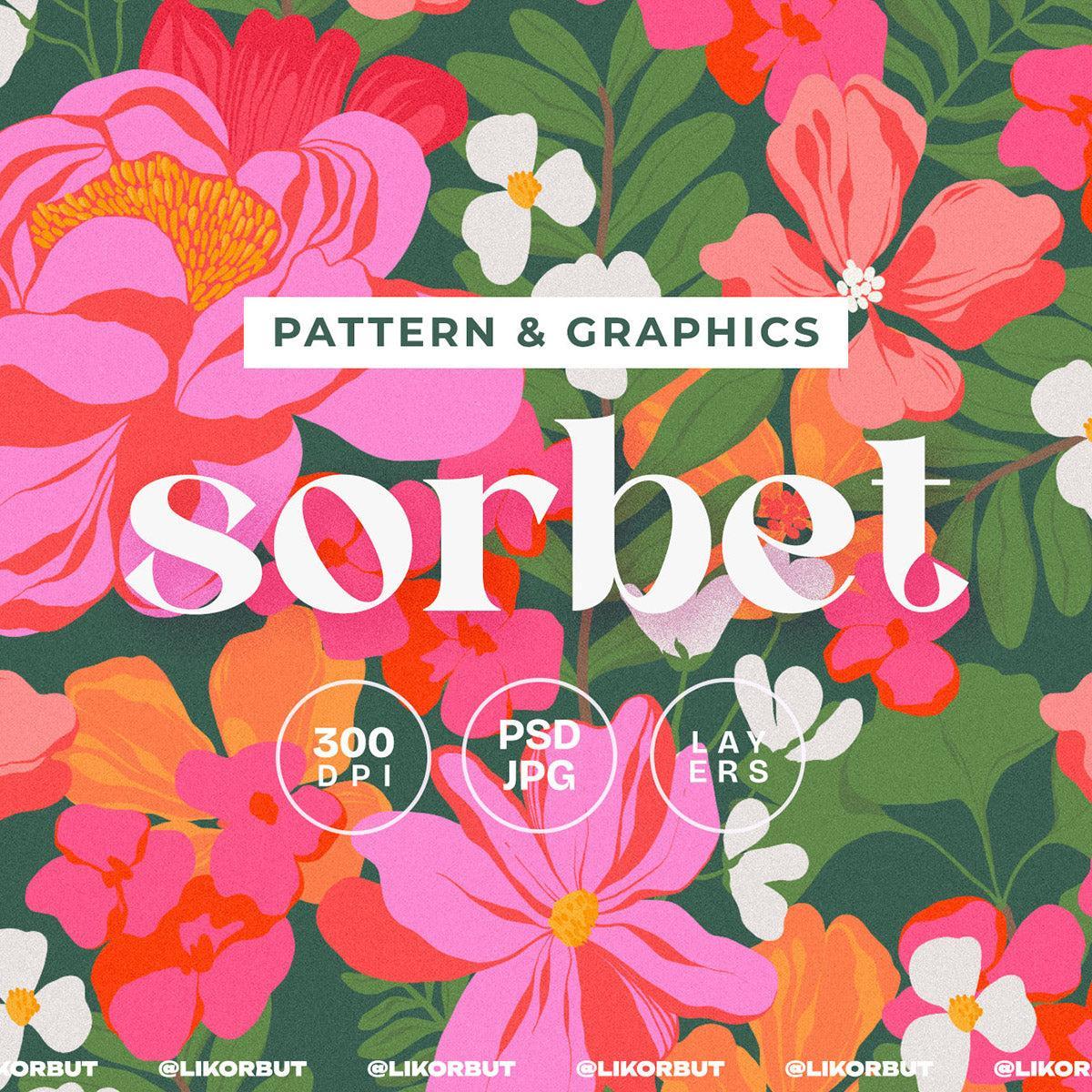SORBET Bold Bloom Tropical Flower Pattern - likorbut 1.jpg