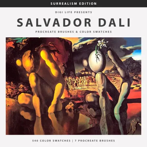 Salvador Dali Procreate Kit - Digi Life 1.webp