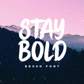 Stay Bold Brush Font