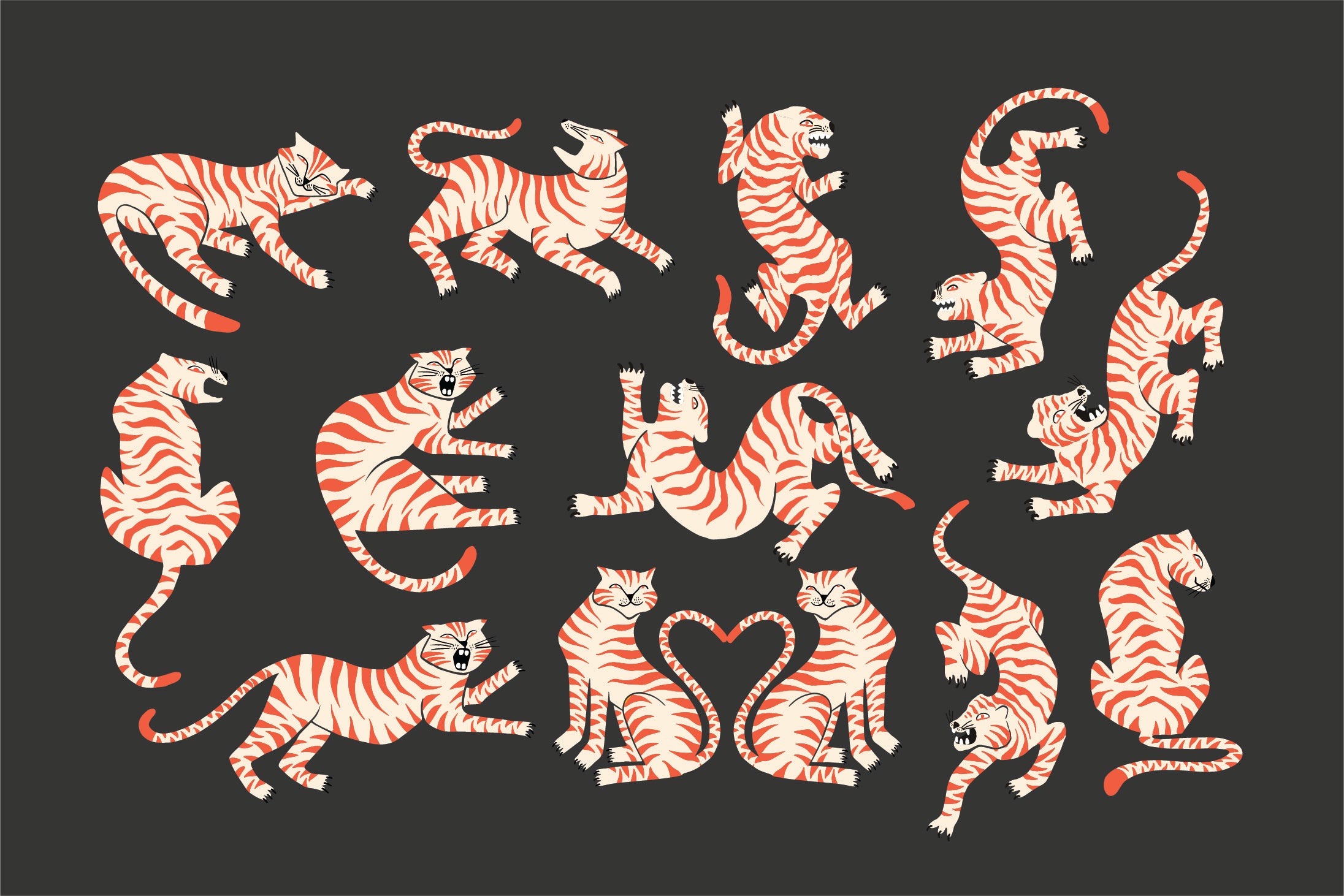 Tiger Illustrations Bundle - Skilline Supply Co 2.jpg