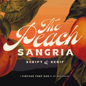 Peach Sangria Font Duo