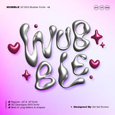 Wubble SVG Font & Letterset