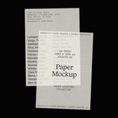 A4 Vellum Paper Mockup • Paper Archives Collection (25)