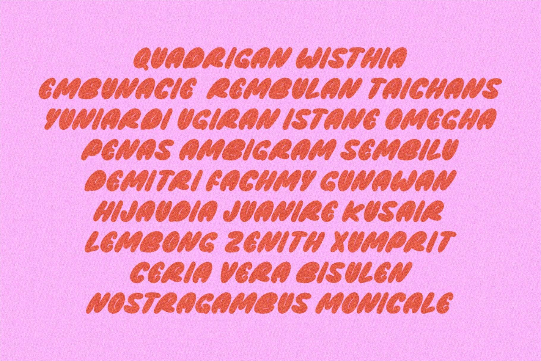 Abromies - Bold Fat Font