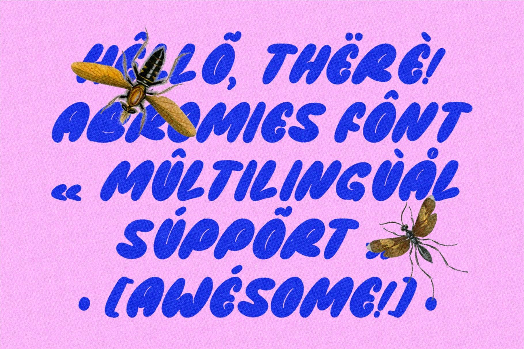 Abromies - Bold Fat Font