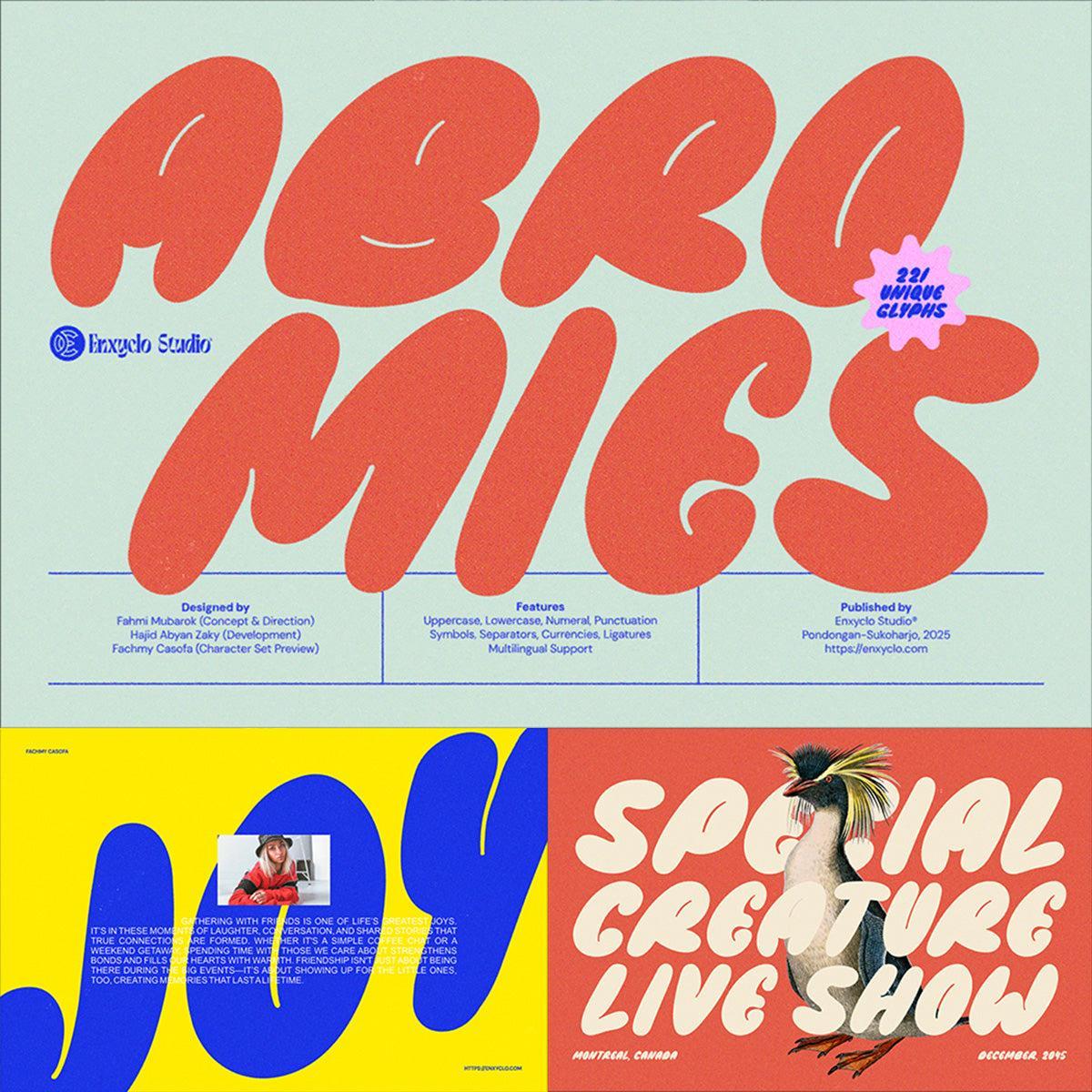 Abromies - Bold Fat Font
