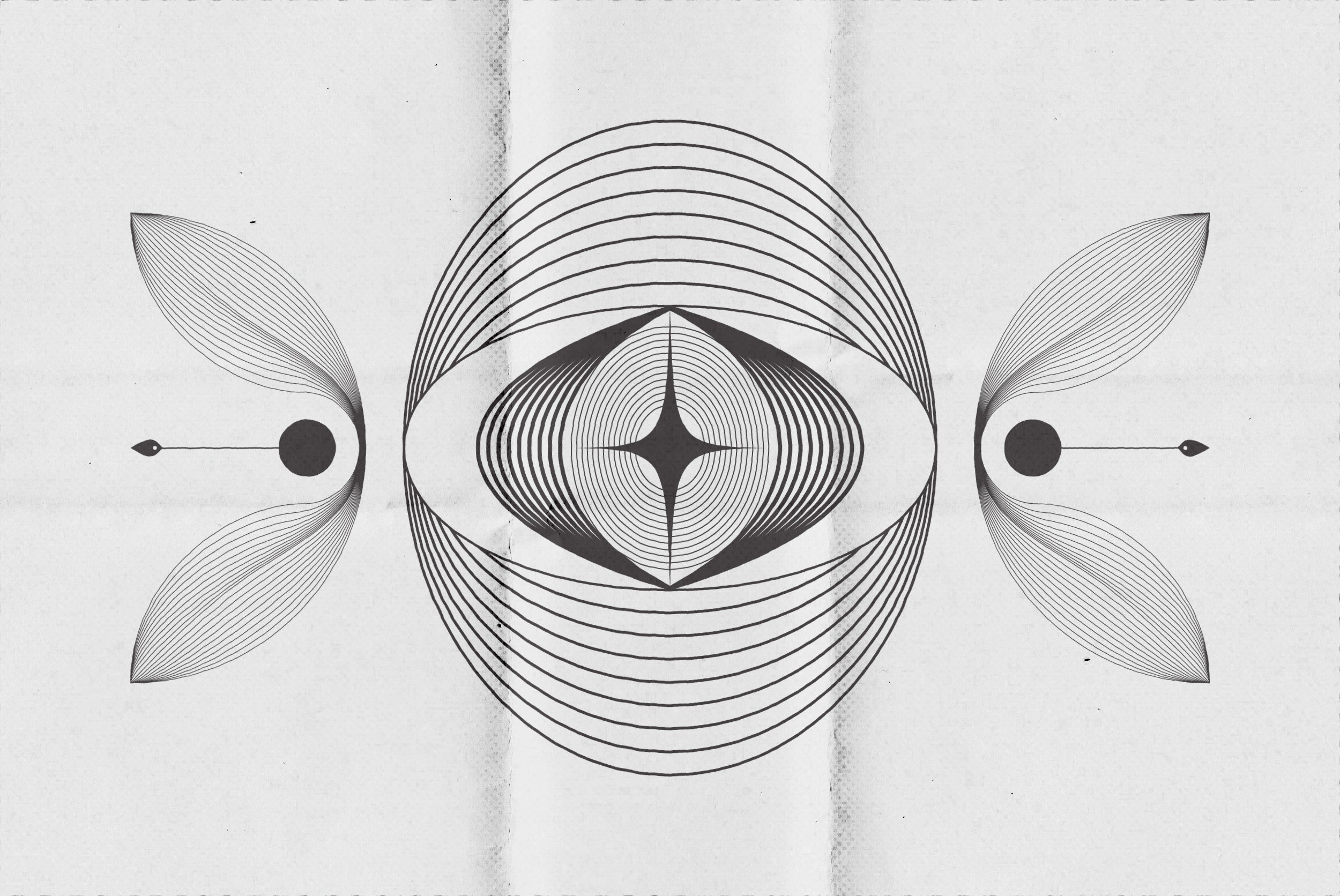 Abstract Boho Linear Vector Shapes